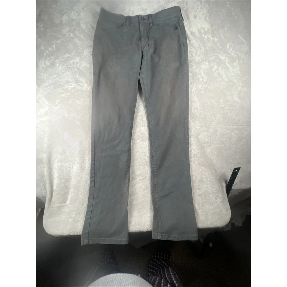 Flint And Tinder Chino Pants Mens 31x32 Gray Slim Fit Straight Outdoor Huckberry